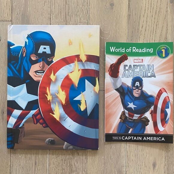 Marvel Children's Book Set Captain America Hardcover and Softcover - Picture 8 of 8